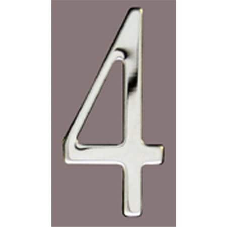 Mailbox Accessories Stnls Steel Address Numbers Size - 3 Number - 4-Stainless Steel SS3-Number 4